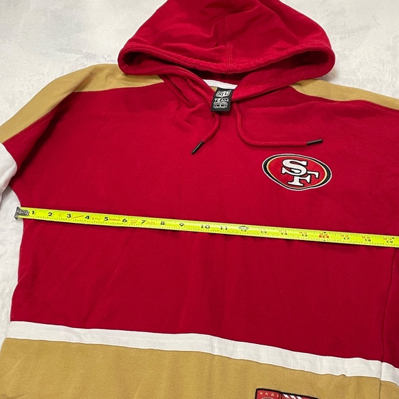 San Francisco 49er's Team Apparel Hoodie Pullover Licensed Size Small - Picture 9 of 14